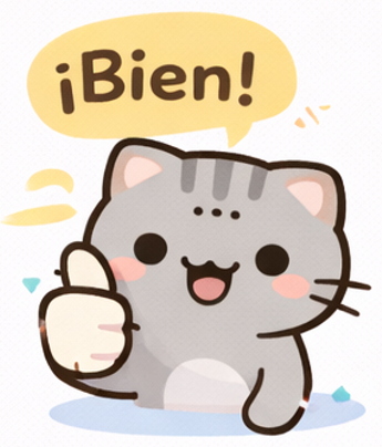 Sticker de Coco, el gato gris de Cocopixel